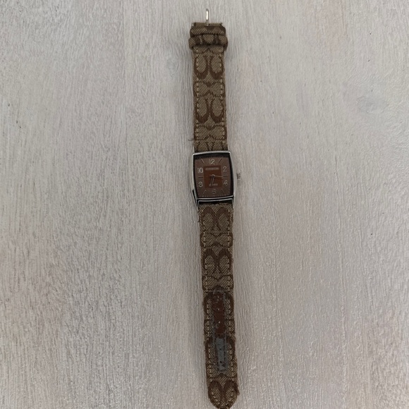 Coach Tan Women's Watch with Patterned Strap - Picture 1 of 5